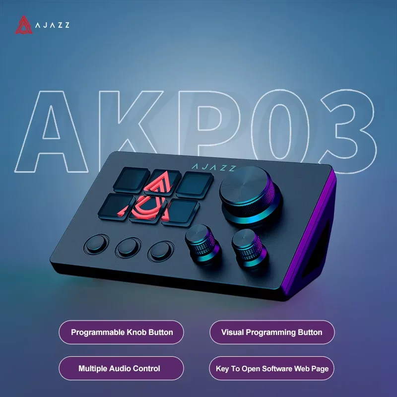 Elgato Stream Deck - Ajazz AKP03E Wielofunkcyjny Asystent Biurkowy Programowalna