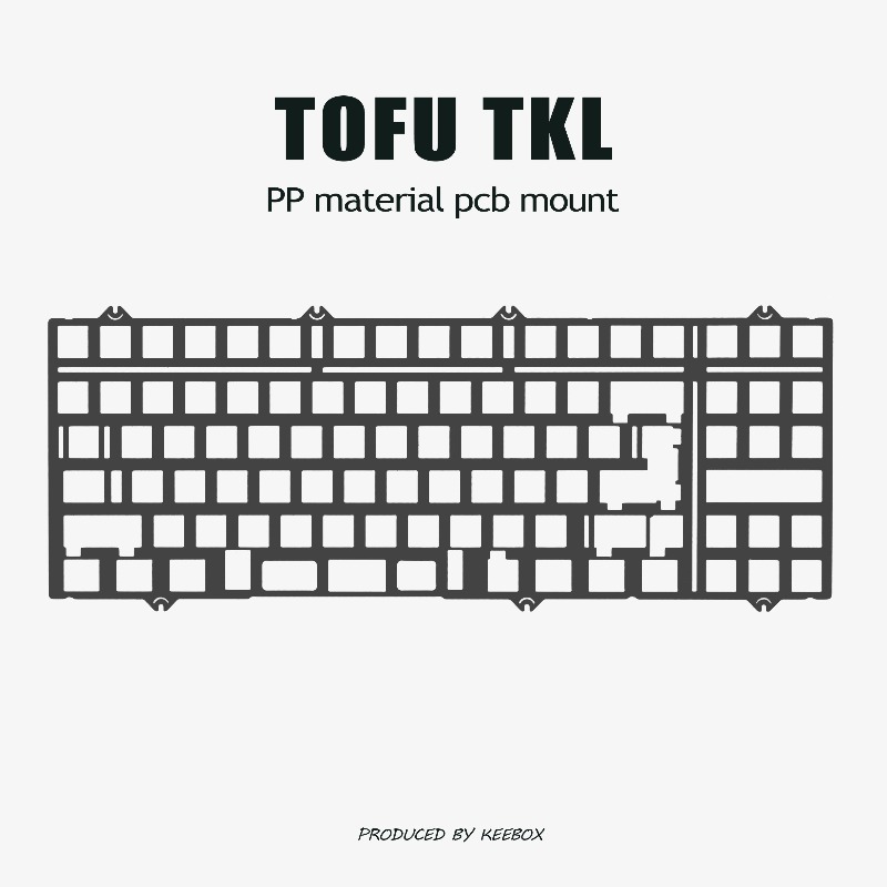 Esports Pc Gaming - Płytka pozycjonująca klawiaturę TOFU TKL, aluminiowa,