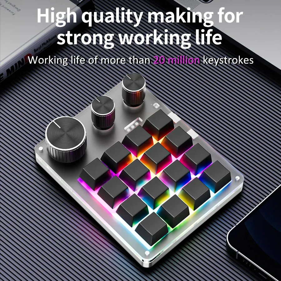 Elgato Stream Deck - Klawiatura mechaniczna 2.4G z Bluetooth, 3