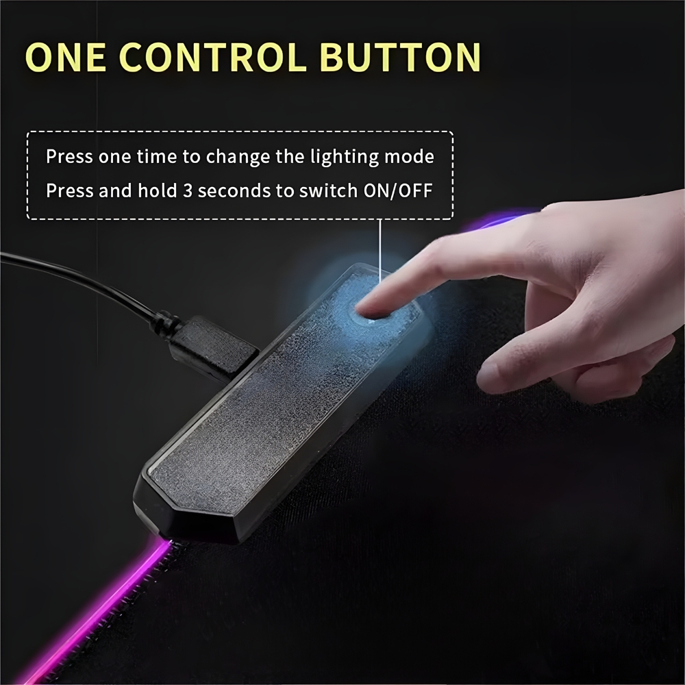 Podkładka pod mysz duża, RGB,  – Mouse Pad Extended Rgb recenzja i cena